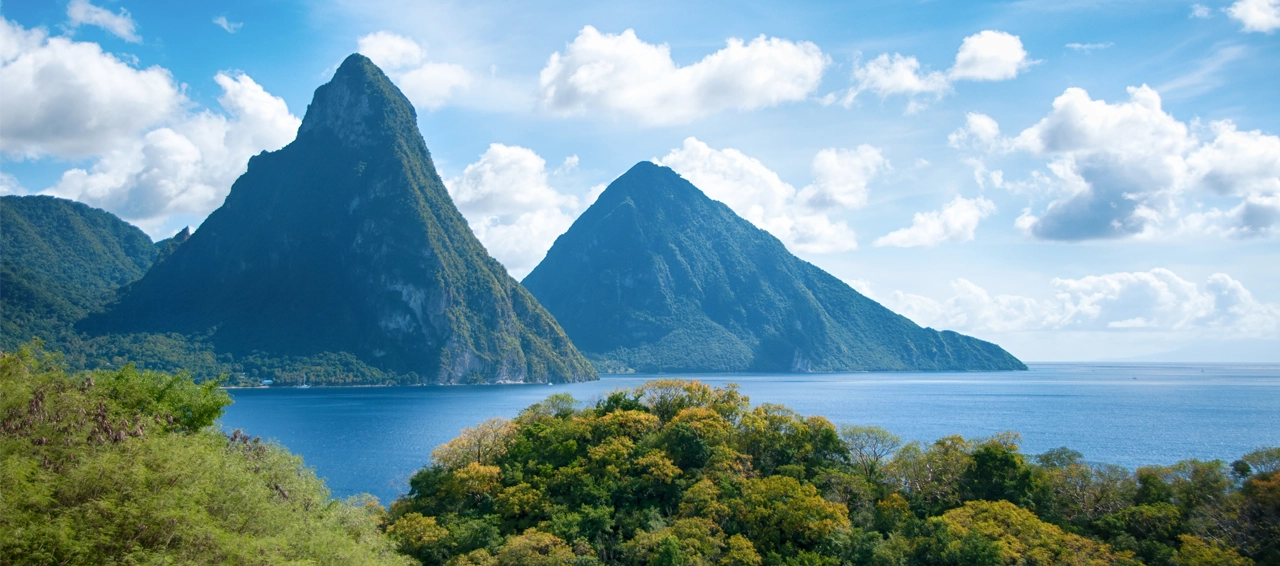 The island of Saint Lucia